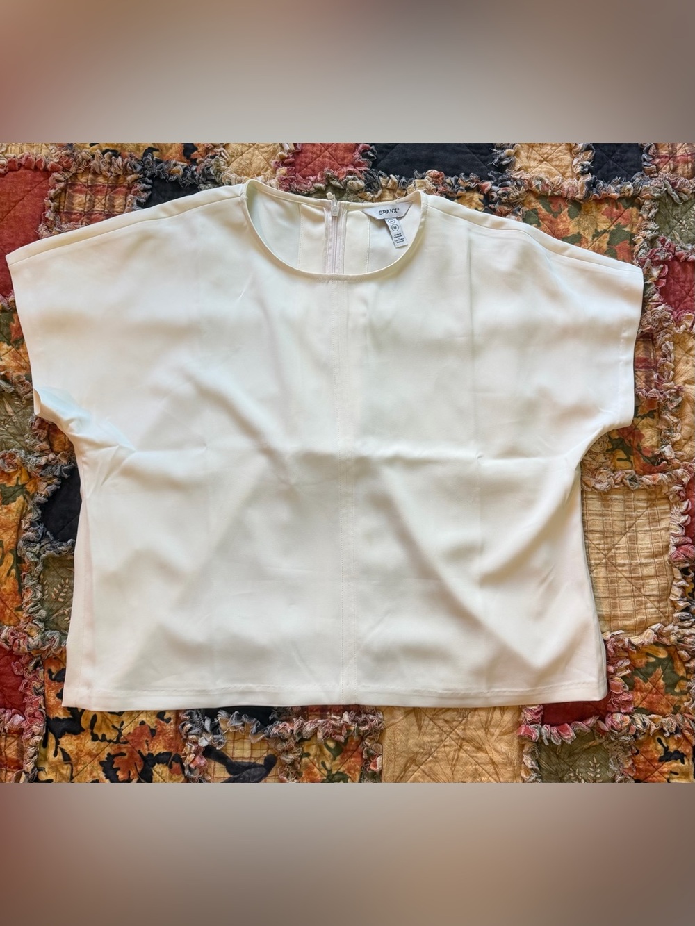 SPANX Ivory Crewneck Top